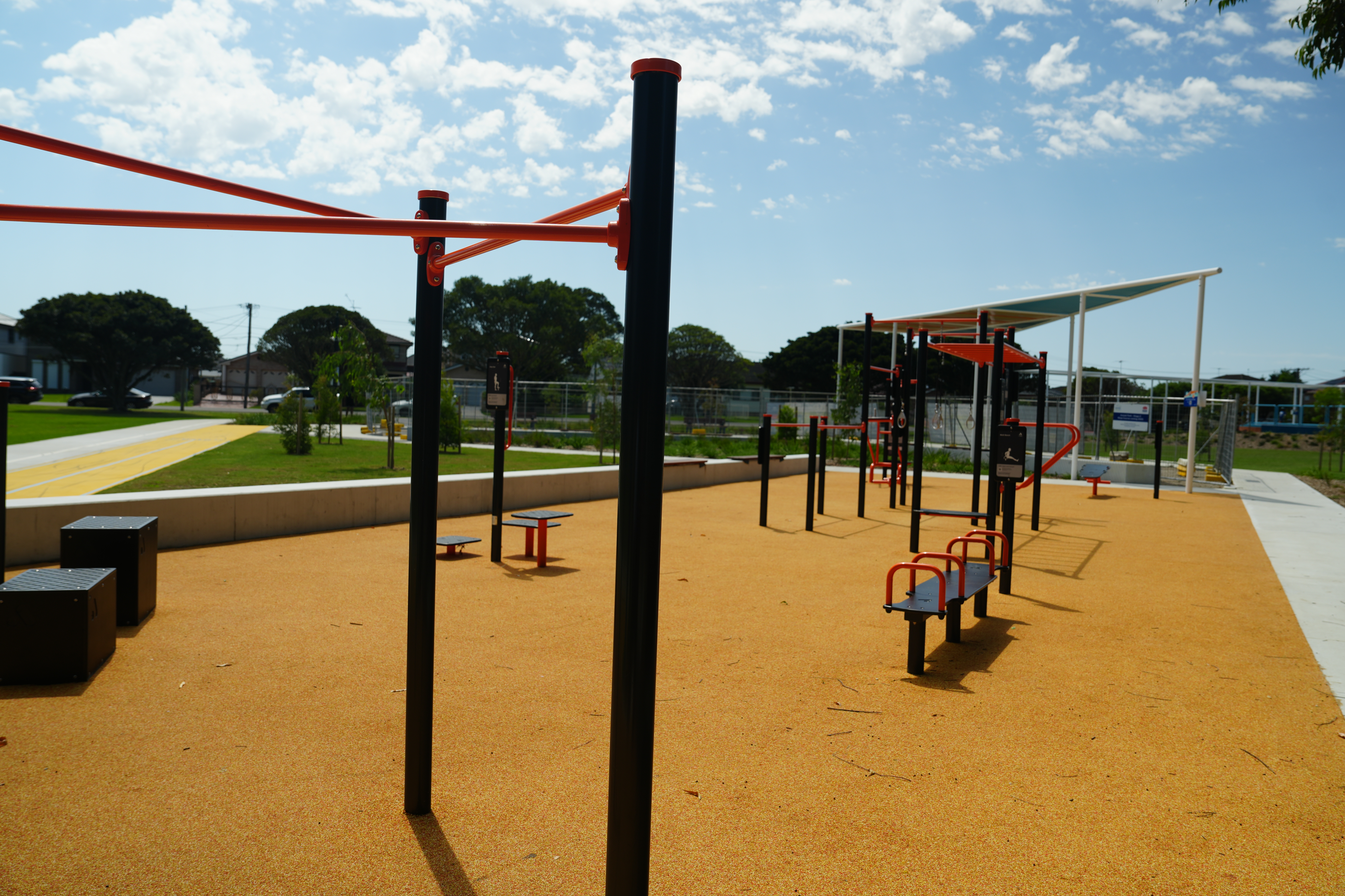 Outdoor gym equipment